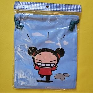 Pucca A Funny Love History Story Japan Japanese Kawaii Bag Storage Blue